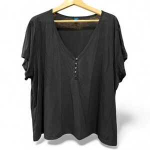 Linen Short Sleeve Henley